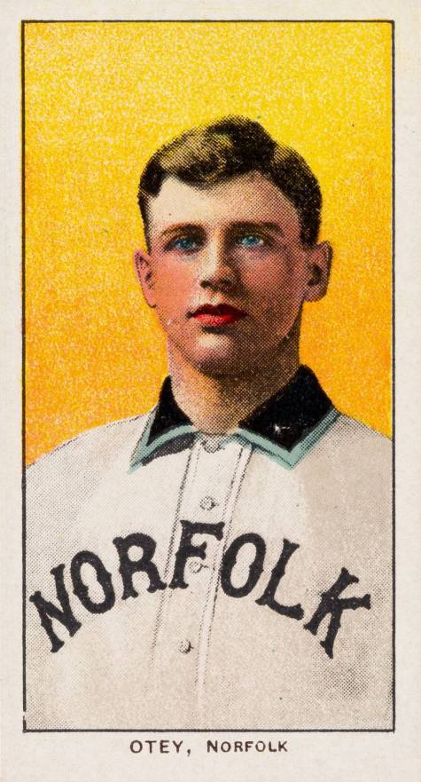 1909 White Borders Piedmont 350  Otey. Norfolk #372 Baseball Card