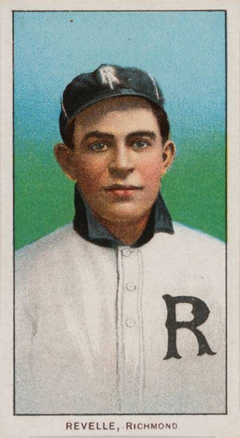 1909 White Borders Piedmont 350  Revelle, Richmond #408 Baseball Card