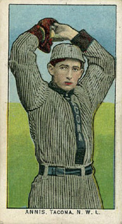 1911 Obak Red Back Annis. Tacoma. N.W.L. # Baseball Card