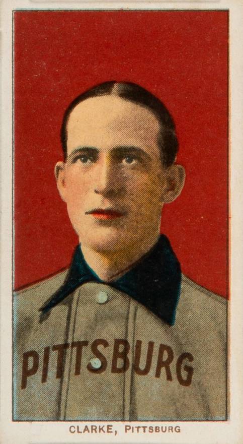1909 White Borders Piedmont 350  Clarke, Pittsburg #92 Baseball Card