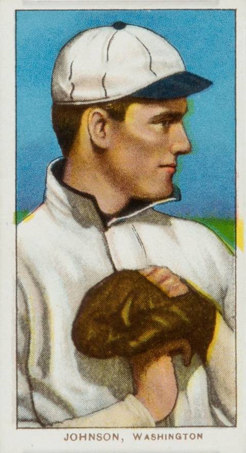 1909 White Borders Piedmont 350  Johnson, Washington #235 Baseball Card