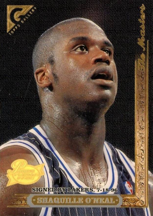 1996 Stadium Club Gallery Player's Private Issue Shaquille O'Neal #1 Basketball Card
