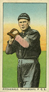 1911 Obak Red Back Fitzgerald, Sacramento. P.C.L. # Baseball Card