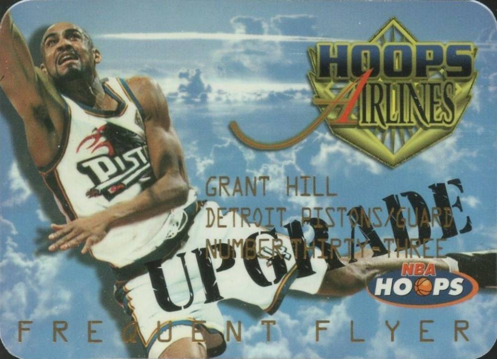 1997 Hoops Frequent Flyer Club Grant Hill #6 Basketball Card