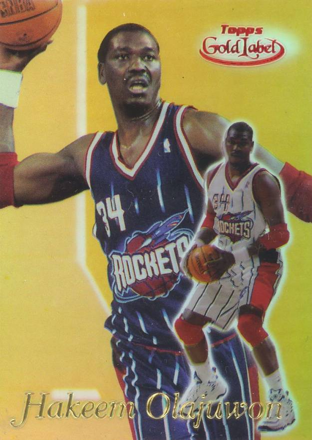 1999 Topps Gold Label Class 3 Hakeem Olajuwon #77 Basketball Card