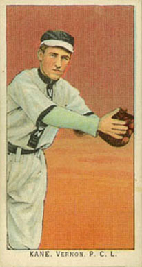1911 Obak Red Back Kane, Vernon, P.C.L. # Baseball Card