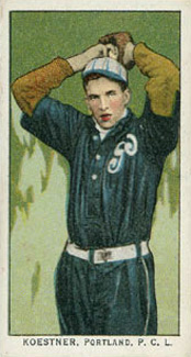 1911 Obak Red Back Koestner, Portland, P.C.L. # Baseball Card