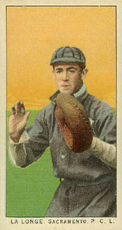 1911 Obak Red Back LaLonge, Sacramento. P.C.L. # Baseball Card