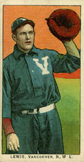 1911 Obak Red Back Lewis, Vancouver, N.W.L. # Baseball Card