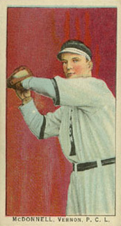 1911 Obak Red Back McDonnell, Vernon, P.C.L. # Baseball Card
