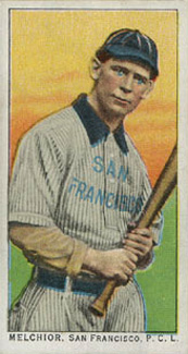 1911 Obak Red Back Melchoir, San Francisco, P.C.L. # Baseball Card