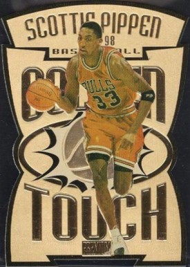 1997 Skybox Premium Golden Touch Scottie Pippen #14GT Basketball Card