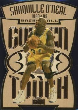 1997 Skybox Premium Golden Touch Shaquille O'Neal #4GT Basketball Card