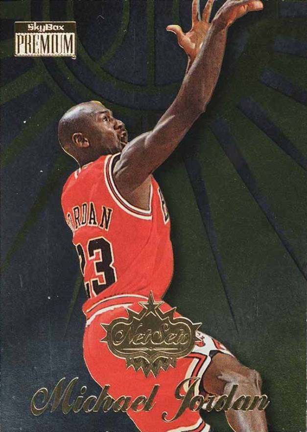 1996 Skybox Premium Net Sets Michael Jordan #8 Basketball Card