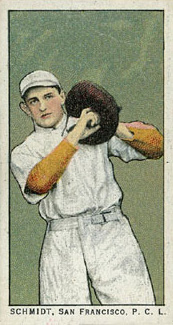 1911 Obak Red Back Schmidt, San Francisco, P.C.L. # Baseball Card