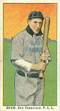 1911 Obak Red Back Shaw, San Francisco, P.C.L. # Baseball Card