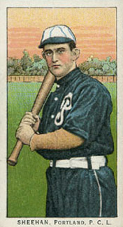 1911 Obak Red Back Sheehan, Portland, P.C.L. # Baseball Card