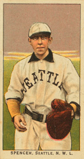 1911 Obak Red Back Spencer, Seattle, N.W.L. # Baseball Card