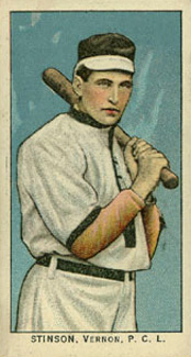 1911 Obak Red Back Stinson, Vernon, P.C.L. # Baseball Card