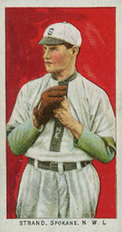 1911 Obak Red Back Strand, Spokane, N.W.L. # Baseball Card