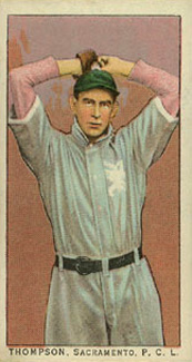 1911 Obak Red Back Thompson, Sacramento. P.C.L. # Baseball Card