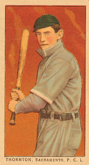 1911 Obak Red Back Thornton, Sacramento. P.C.L. # Baseball Card