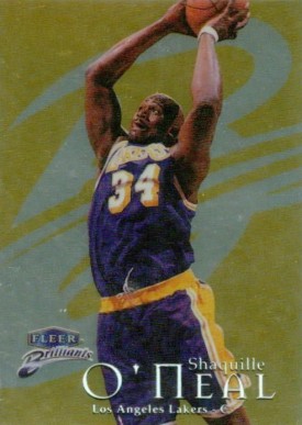 1998 Fleer Brilliants Shaquille O'Neal #100G Basketball Card