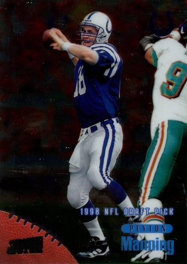 1998 Stadium Club One of A Kind Peyton Manning #195 Football Card