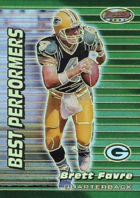 1999 Bowman's Best Brett Favre #91 Football Card