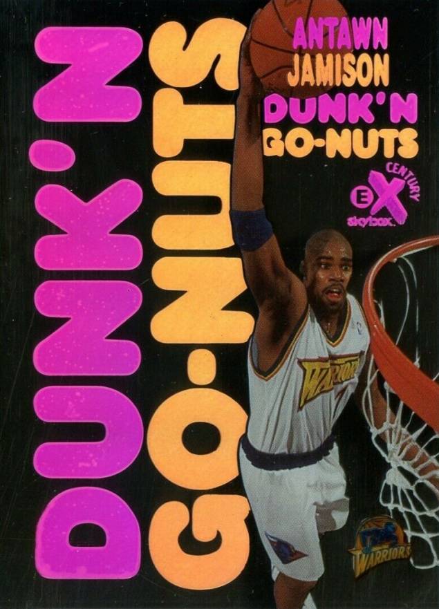1998 Skybox E-X Century Dunk 'N Go Nuts Antawn Jamison #11DG Basketball Card