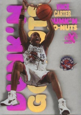 1998 Skybox E-X Century Dunk 'N Go Nuts Vince Carter #12DG Basketball Card