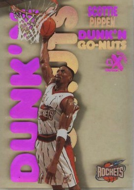 1998 Skybox E-X Century Dunk 'N Go Nuts Scottie Pippen #14DG Basketball Card