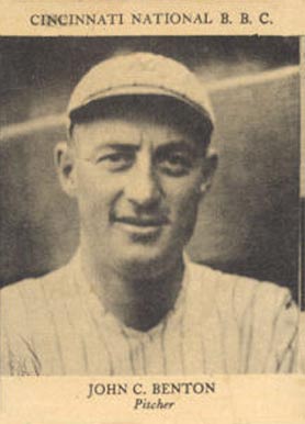 1924 Diaz Cigarettes John C. Benton #87 Baseball Card