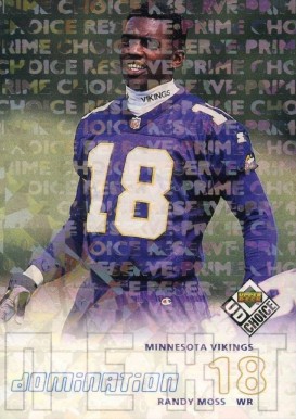 1998 Upper Deck Choice Randy Moss #270 Football Card