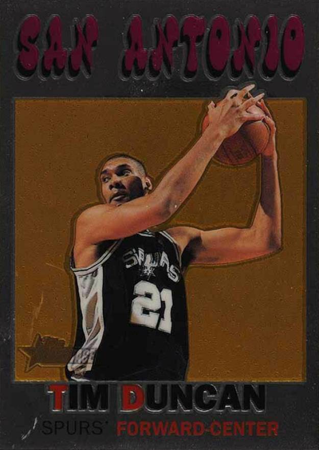 2000 Topps Heritage Tim Duncan #4 Basketball Card