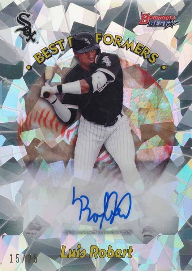 2018 Bowman's Best 1998 Best Performers Autographs Luis Robert #LR Baseball Card