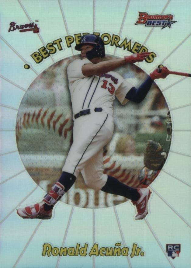 2018 Bowman's Best 1998 Best Performers Ronald Acuna Jr. #RAJ Baseball Card