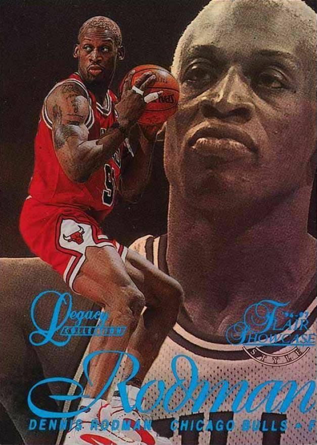 1996 Flair Showcase Legacy Collection Dennis Rodman #9 Basketball Card