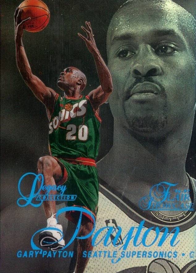 1996 Flair Showcase Legacy Collection Gary Payton #7 Basketball Card