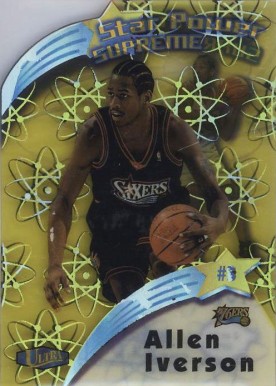 1997 Ultra Star Power Allen Iverson #2 Basketball Card