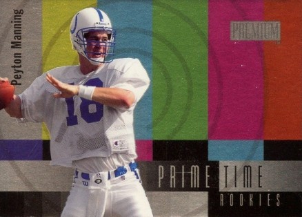 1998 Skybox Premium Primetime Rookies Peyton Manning #6 Football Card