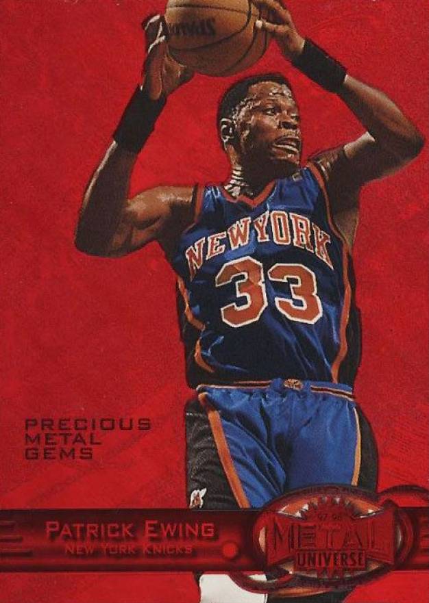 1997 Metal Universe Precious Metal Gems Patrick Ewing #26 Basketball Card