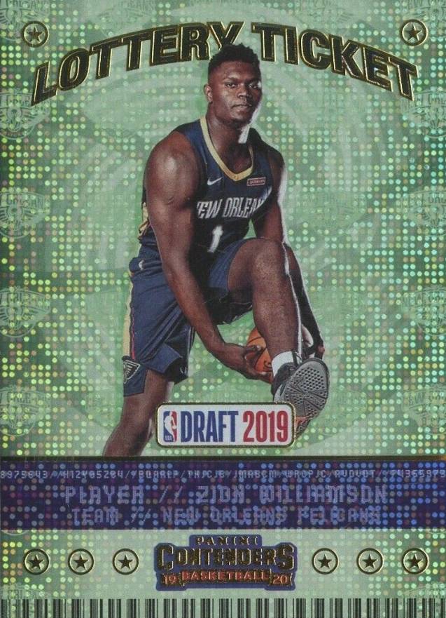2019 Panini Contenders Lottery Ticket Zion Williamson #1 Basketball Card