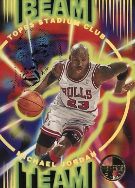 1995 Stadium Club Beam Team Michael Jordan #B14 Basketball Card