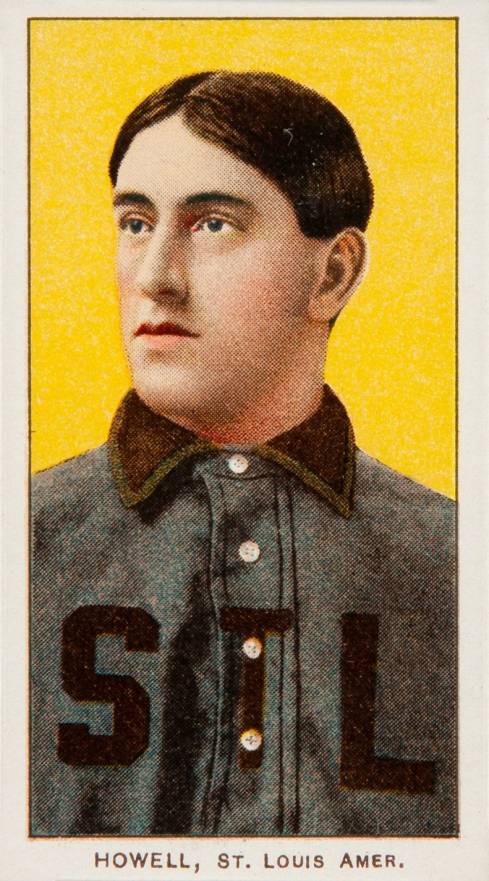 1909 White Borders Piedmont 350  Howell, St. Louis Amer. #223 Baseball Card