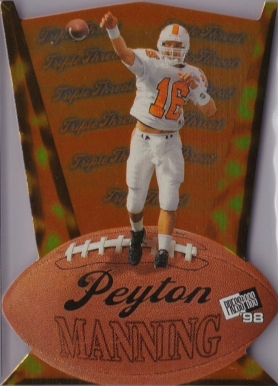 1998 Press Pass Triple Threat Peyton Manning #TT2 Football Card
