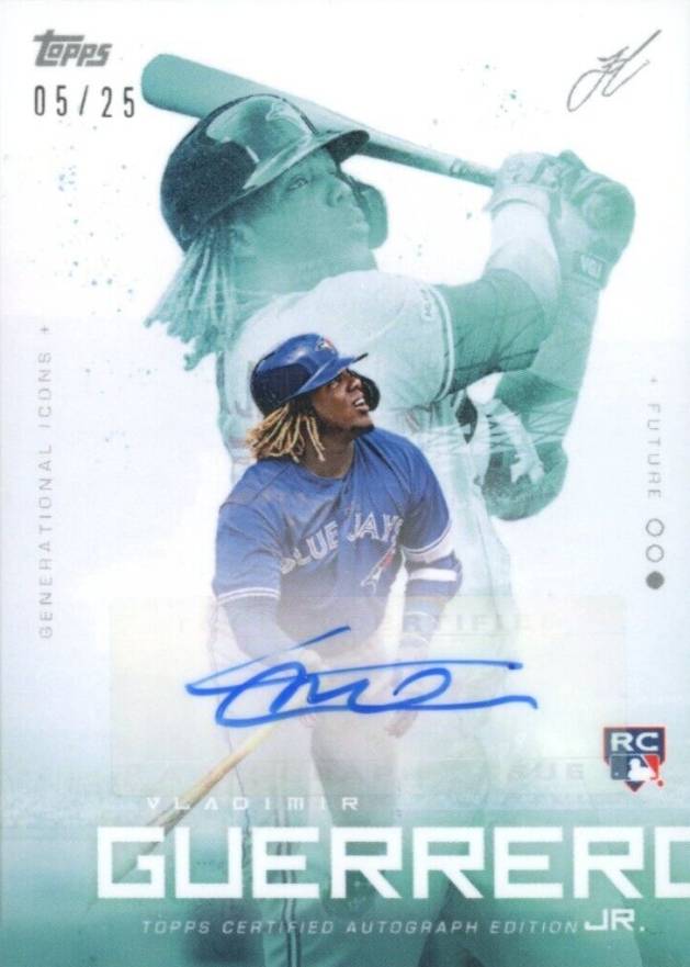 2019 Topps X Lindor Generational Icons Autograph Vladimir Guerrero Jr. #17C-A Baseball Card