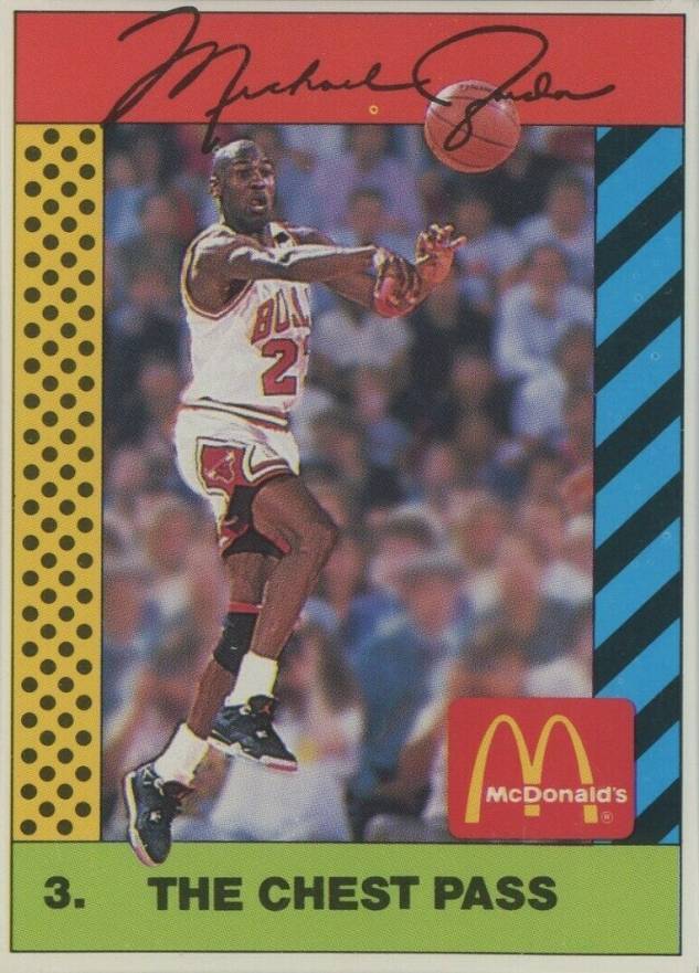 1990 McDonald's Michael Jordan Michael Jordan #3 Basketball Card