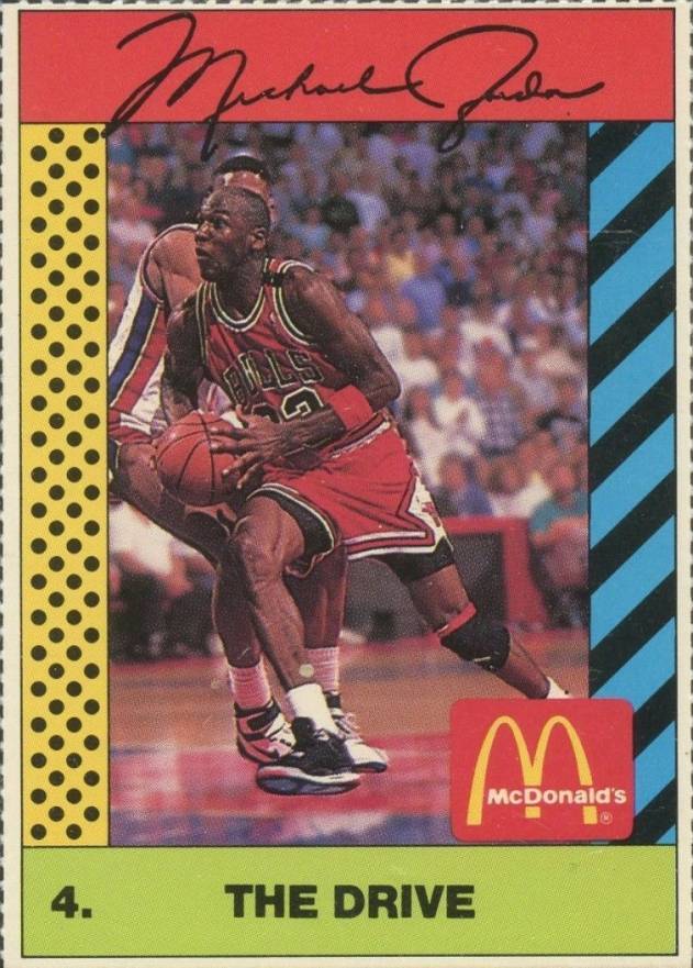 1990 McDonald's Michael Jordan Michael Jordan #4 Basketball Card