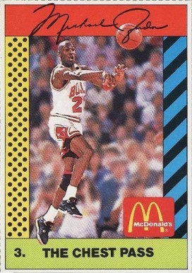 1990 McDonald's Michael Jordan Michael Jordan #3 Basketball Card
